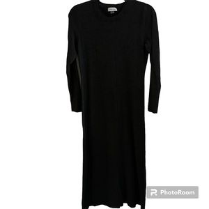 CALVIN KLEIN SWEATER DRESS CHARCOAL